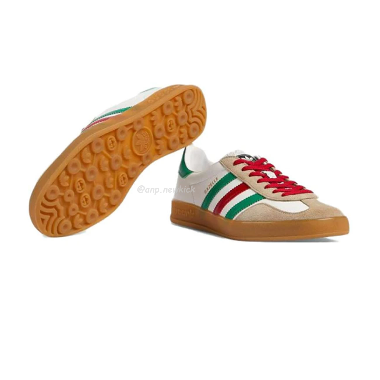 Adidas X Gucci Gazelle White Green Red 726487 Aaa43 9547 (14) - www.newkick.vip
